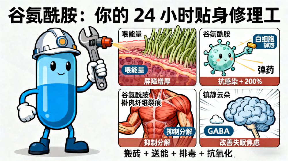 “修復(fù)大師”谷氨酰胺的自白